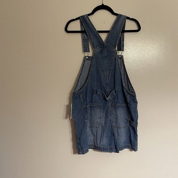No Boundaries Women Sz L (11-13) Blue Denim Overall Shortalls NWT - Picture 9 of 12